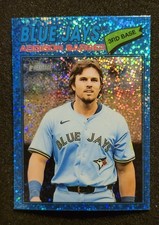 2026 Topps Heritage #370 Addison Barger COLOR MATCH BLUE JAYS Light Blue Sparkle