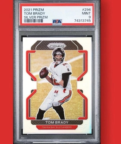 Panini 2021 Prizm Tom Brady #294 Silver Prizm PSA 9 Tampa Bay Buccaneers
