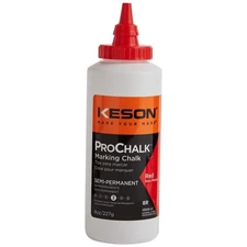 KESON 8R Marking Chalk Refill,Red,8 Oz 4MHF6