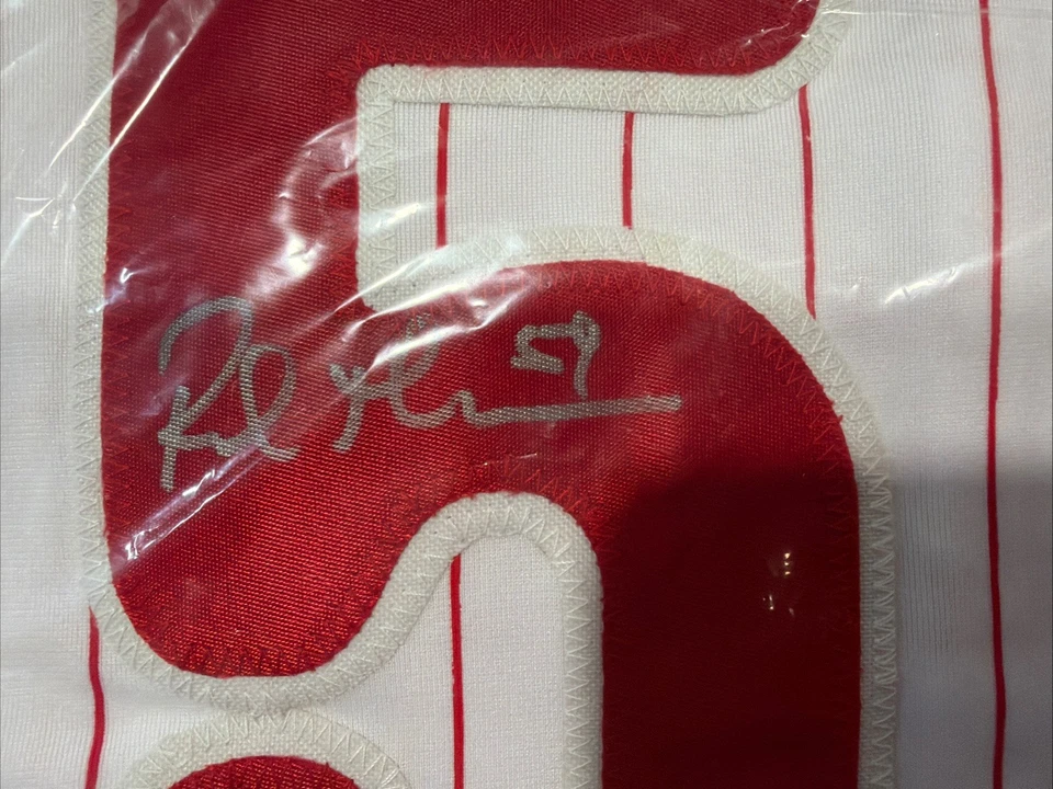 Autographed/Signed Rob Thomson Philadelphia Pinstripe Jersey Beckett BAS COA - Image 3 of 4