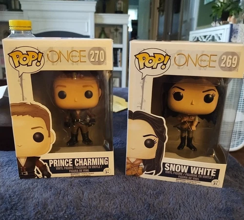 Funko Pop! Once Upon a Time Prince Charming #270 and Snow White #269
