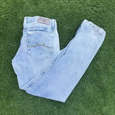 Jeansnet Men?s Light Blue Y2K Jeans W36 Casual Streetwear Retro Rare