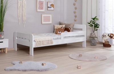 ANGEBOT Einzelbett ''Bennet'' B-WARE Kiefer massiv weiß 100x200 cm