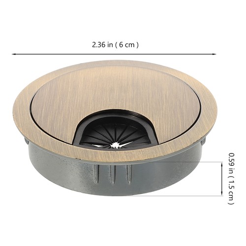 2 Pcs Kabellochabdeckung Büro Schreibtisch-Kabel-Organizer Drahtlochstopfen - Afbeelding 4 van 12
