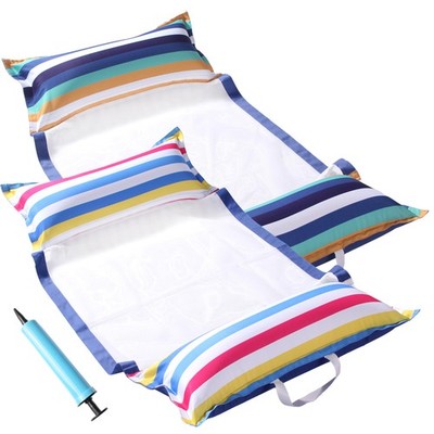 Pool Party Floats Adult Hammock - XL 2 Pack Inflatable Lounger 4-in-1