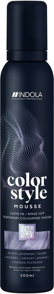 Indola Color Style Mousse Silber Lavendel 200 ml
