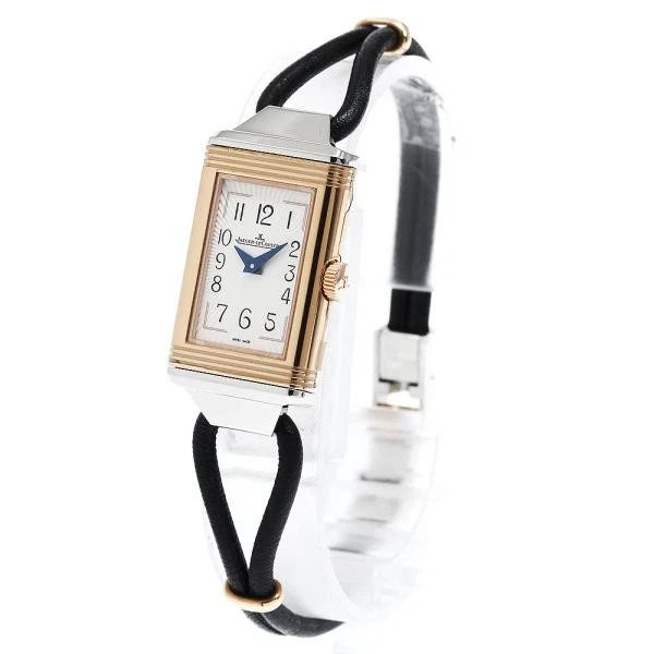 Jaeger LeCoultre — Jaeger-LeCoultre Reverso One Cordonne 200.D.47/Q3264520 17mm Quartz Watch #C2360