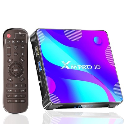 EASYTONE Android TV Box 11.0, 2024 Android Box TV RK3318 Quad Core CPU 2GB 16...