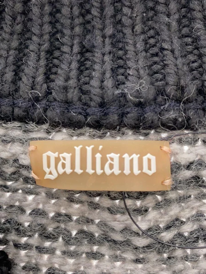 Cárdigan de lana pata de gallo multicolor de Galliano (grueso) Foto 3 de 4