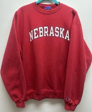 Champion Nebraska Crew Neck Sweatshirt -Mens- Size: L