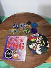 POG Collectible Game with Storage Case Pogs The Pocket Book of POG Over 50 Pcs