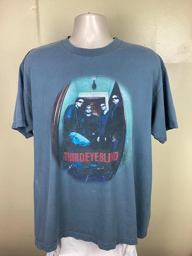 Third Eye Blind Concert T-Shirt Blue XL 90s Alterna 1990s vintage concert t-shirt, vintage, size XL, single stitch, B+ condition