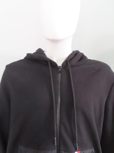 MONCLER Black Hooded/Puffer Pockets Maglia Cardigan Jacket/Sweatshirt Size XL - Picture 3 of 24