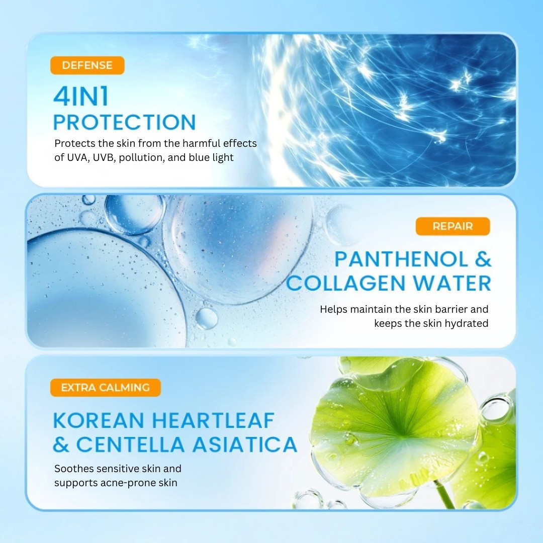 HANASUI Pro Calming Face Sunscreen SPF50 50g Sensitive Acne-Safe Protection