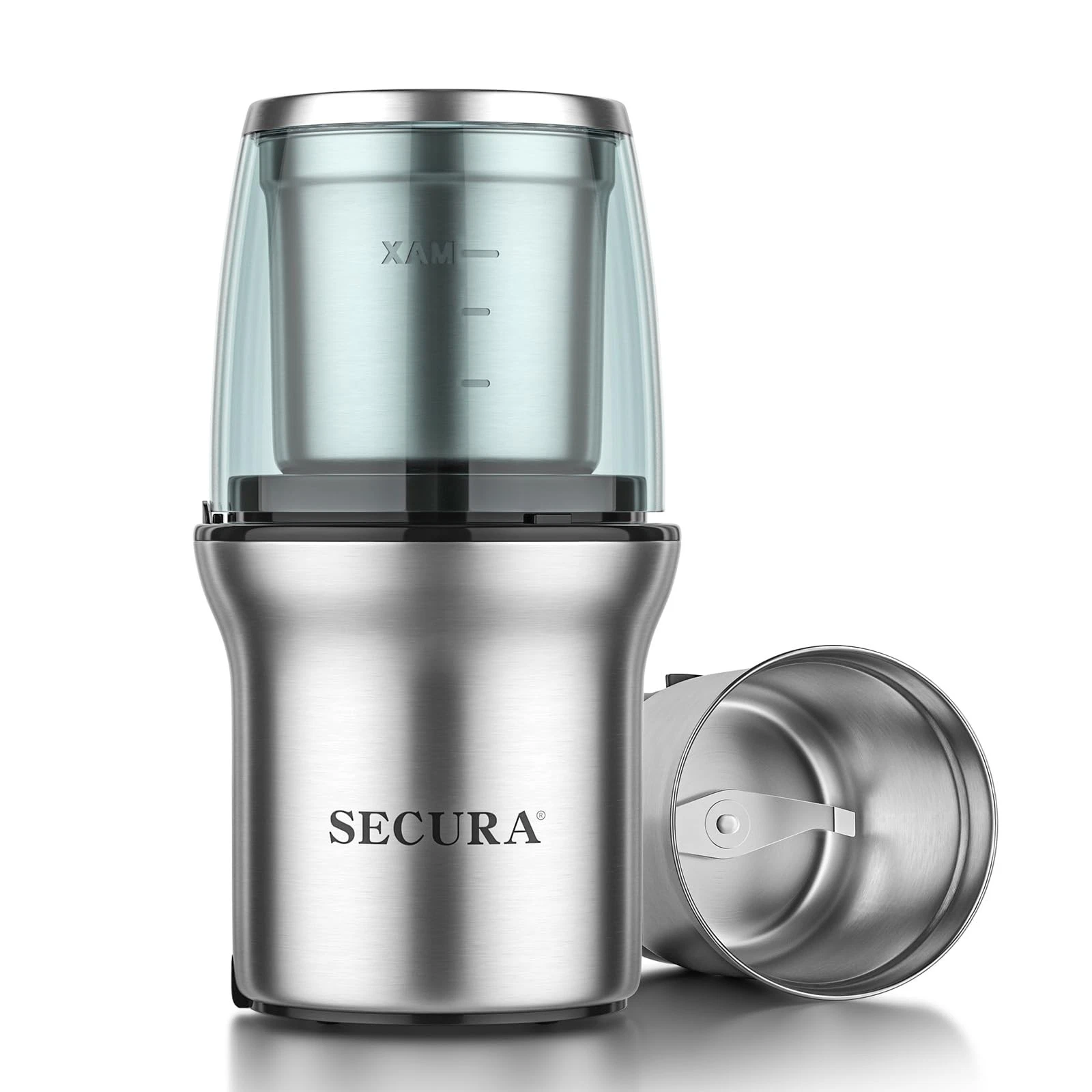 Secura Electric Coffee Grinder and Spice 1 removable bowl, Dry Grinding