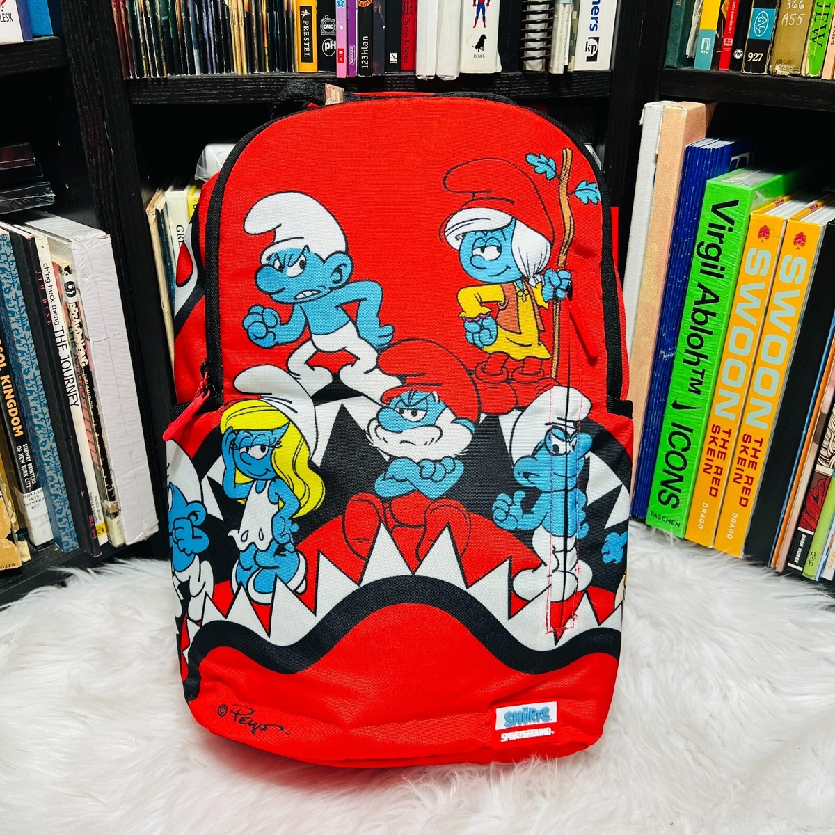 SPRAYGROUND THE SMURFS SHARK BOUNCE BACKPACK / BOOK BAG | eBay