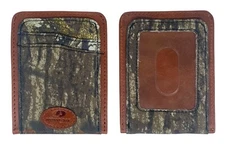 Mossy Oak Field Staff Camo Genuine Leather Front Pocket Wallet-New