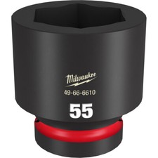 Milwaukee 49-66-6610 Shockwave Impact Duty 1 Drive 55mm Standard 6 Point Socket Milwaukee 49-66-6610 Shockwave Impact Duty 1 Drive 55mm Standard 6 Point Socket