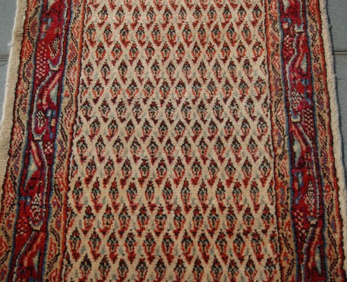 ALFOMBRA KURDA LANA RECTANGULAR MULTICOLOR 30+ RUUNERS ANUDADOS A MANO 2X13 ft - Imagen 3 de 7