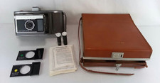   Vintage Polaroid Land Camera Model J66 with Leather Case UNTESTED