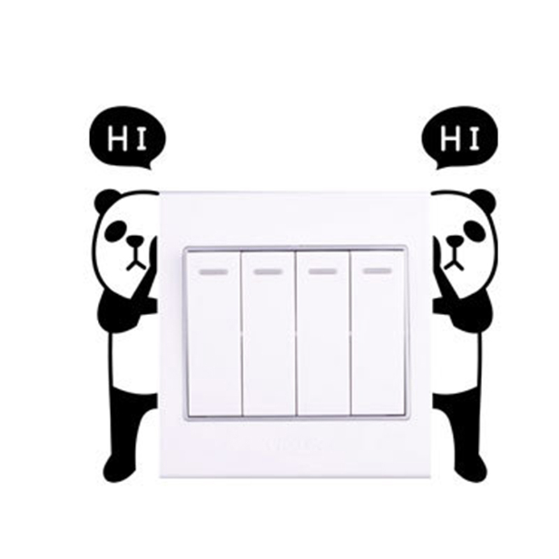 Panda Switch Sticker Wall Quote Wall Stickers Vinyl Decor Decals Home