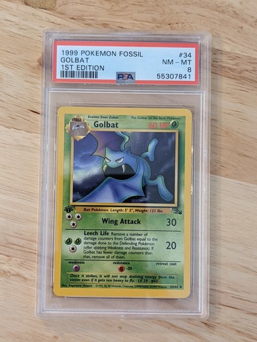 Golbat (1st Edition) graded PSA 8 for sale on eBay