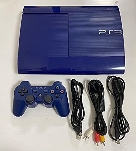 Sony PlayStation 3 PS3 250GB Azurite Blue Game Console Full Set Tested  Fedex F/S