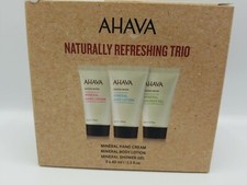 AHAVA DEAD SEA Naturally Refreshing Trio Hand Cream, Shower Gel, Body Lotion