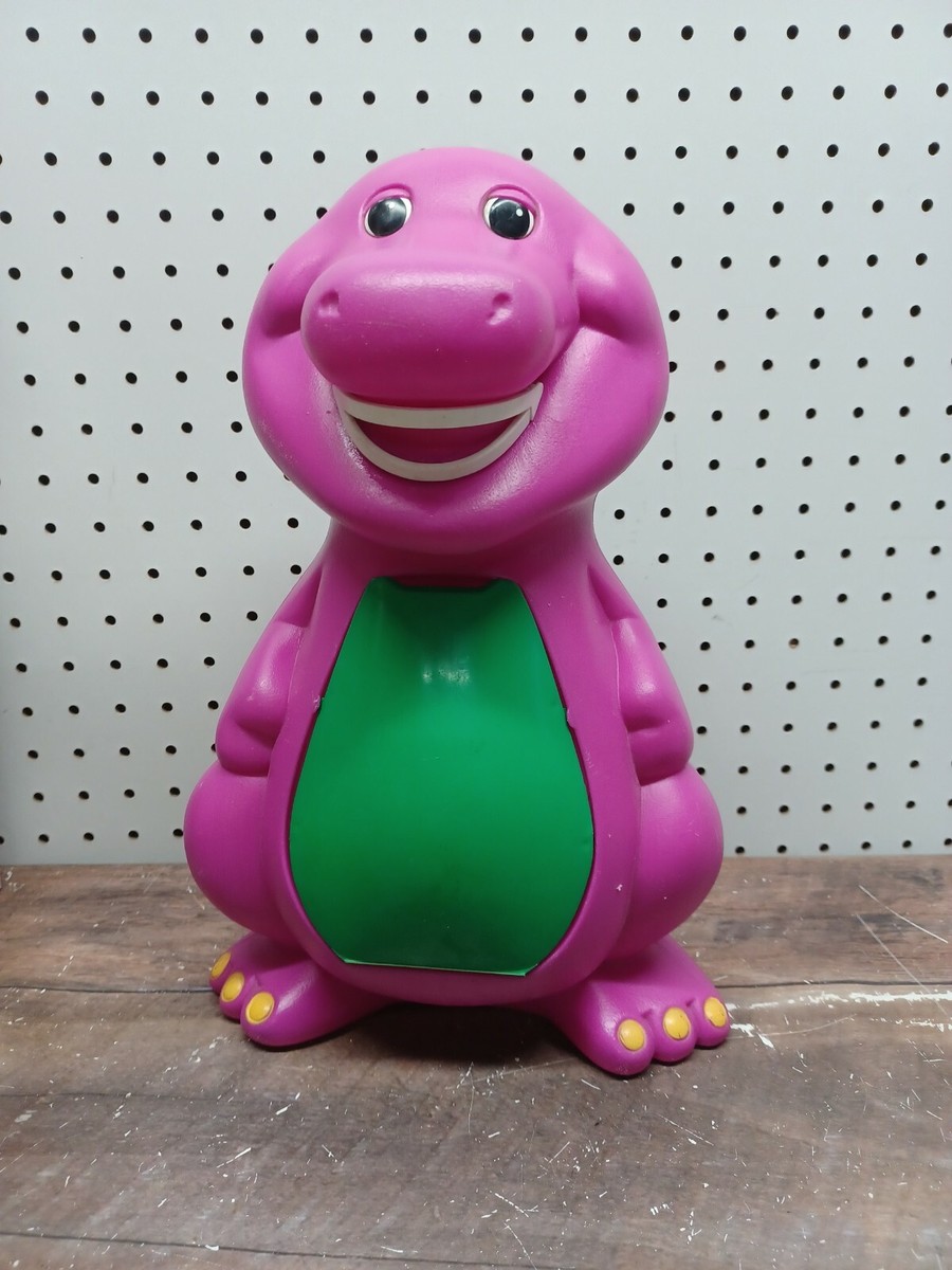 バーニーコンテナ Barney 1993 Vintage Barney Purple Dinosaur Container 14