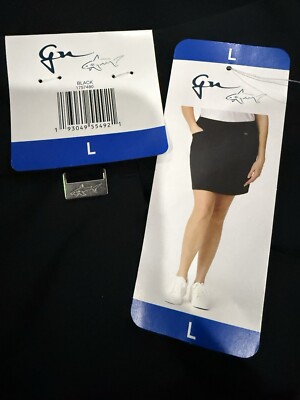New Greg Norman Play Dry Women's Skorts Tennis Golf Skorts ,Black  , Sz Large US