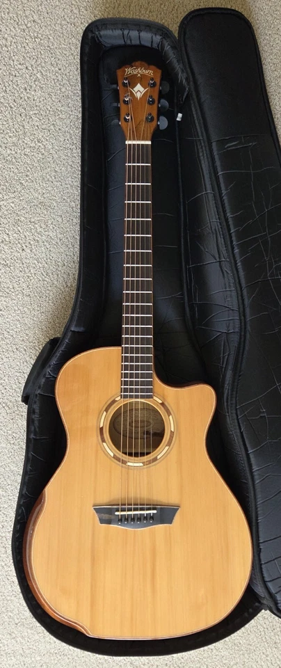 Washburn Comfort G66SCE Spalt Maple Acoustic Electric Guitar, Natural Gloss, NGB - Image 2 of 4