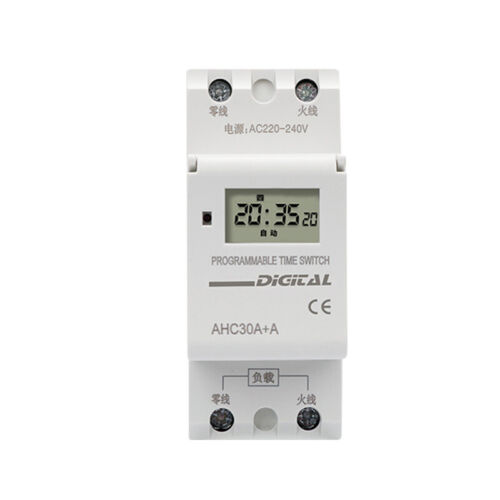 New Type Din Rail 2 Wire Weekly 7 Days Programmable Digital TIME SWITCH Timer - Imagen 1 de 8