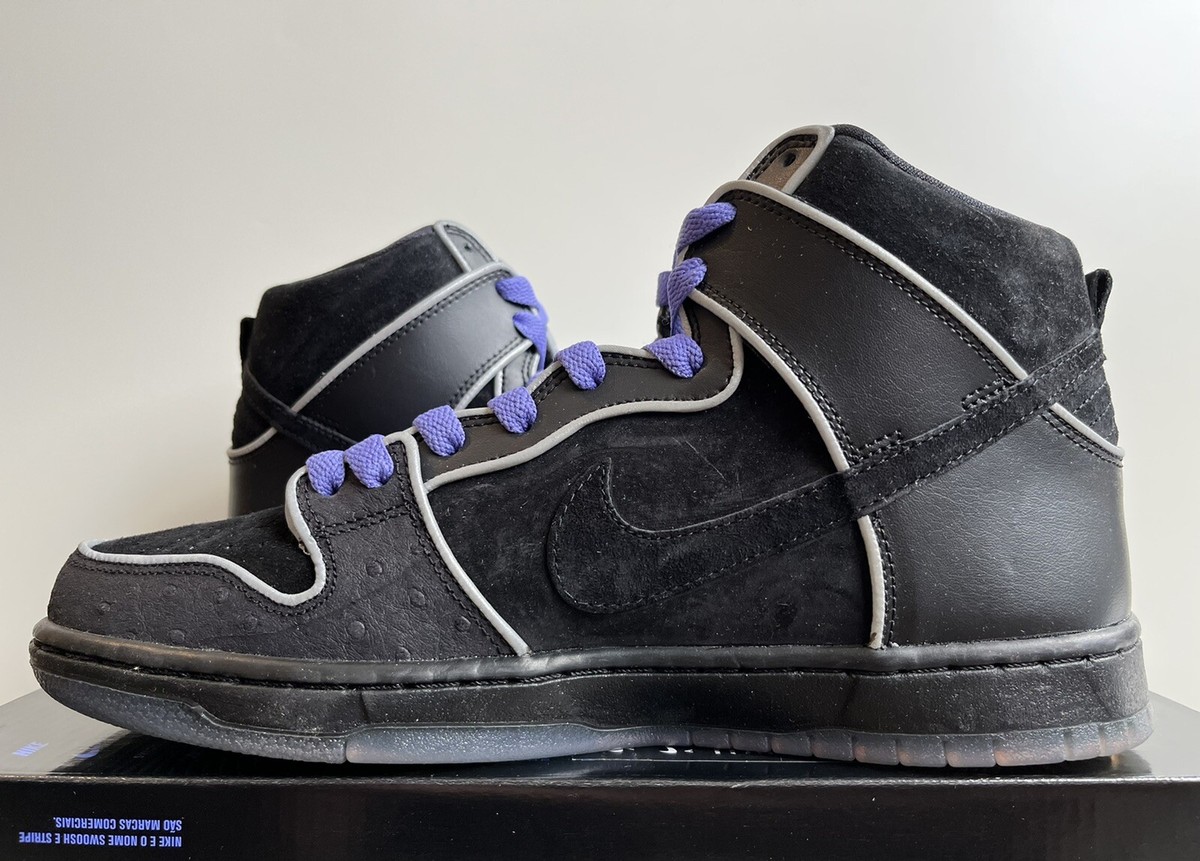 Nike Dunk High Elite SB Black White Purple haze 833456-002 Men's