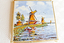 Vintage Delft Tile in Stand