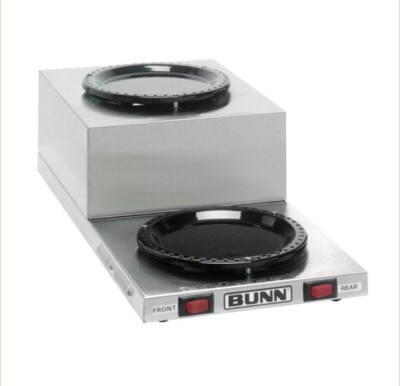 Bunn WL2-SS Low Profile Step Up Decanter Carafe Warmer, dual burners. WL-2 NOS