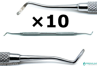 10× Dental Excavator 65/66, Restorative Endo Spoon 1mm Instruments