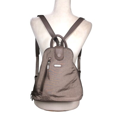 Baggallini Backpack Womens  Metro Portobello Shimmer Phone Wristlet Combo Travel