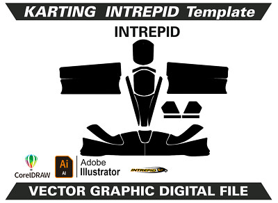 Karting INTREPID Templates Vector Format  AI EPS CDR K23