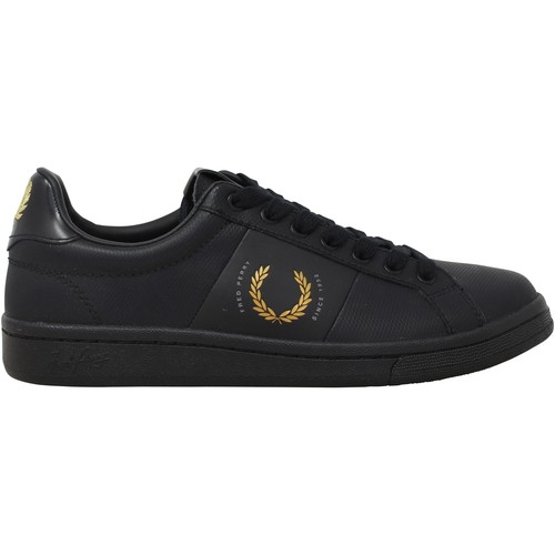 Fred Perry B271 Pique EMB Leather Black 
