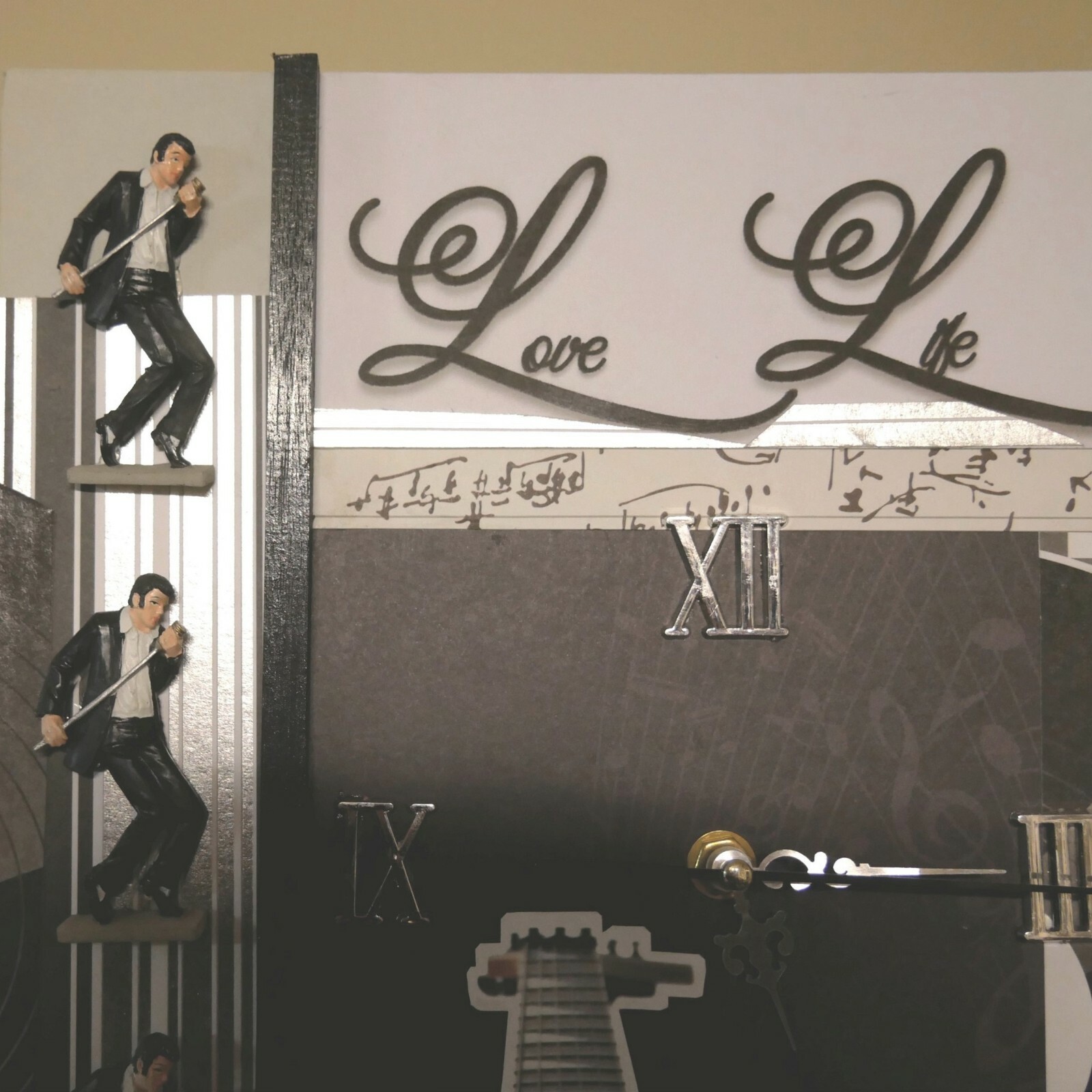 Music Theme Wall Clock, Wall Décor, Rock And Roll eBay