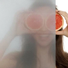 Privacy Window Film Non-Adhesive Static Glass Window Cling Caligo for Home