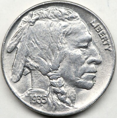 1935 buffalo nickel, uncirculated with great eye appeal