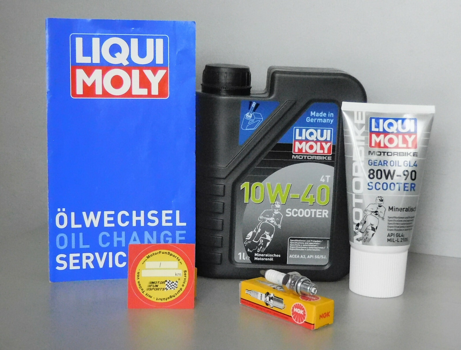 Maintenance Set Rex RS 125 Oil Spark Plug Service Inspection Oil Change
