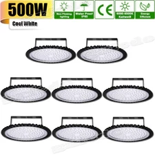 8X 500W UFO LED High Bay Light Shop Lights Workbench Commercial Lighting Lamp