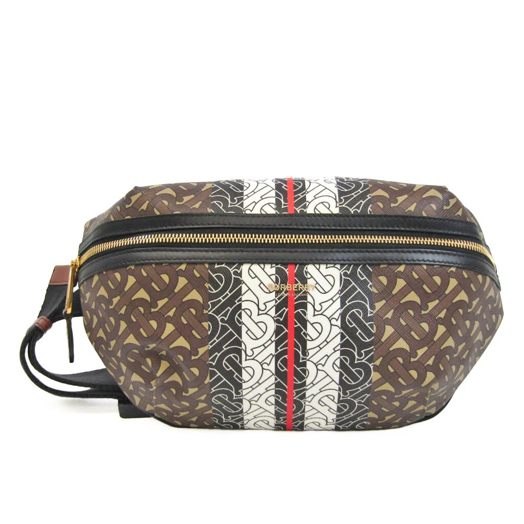 Burberry Waist Bag Monogram Stripe E-canvas Bum Bag, Men's Fashion