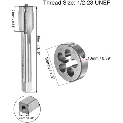 High-Speed Steel Threading Kit with Die Stock
