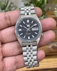 Vintage Seiko 5 Automatic Black Dial Wrist Watch For Mens Japan