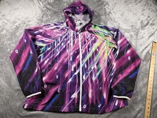 Fila Sport Womens XL Running Windbreaker Jacket/Hooded/Pockets/Lightweight