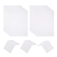 Miniature Roof Tiles PVC for Model Building White Pack of 10,1:50