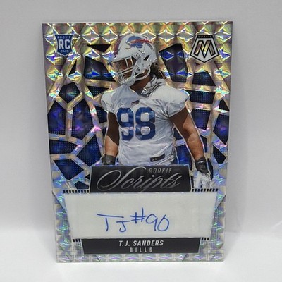 2025 Panini Mosaic Rookie Scripts T.J. Sanders #RS-TSS (Autograph RC)